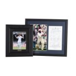 Essex Cricket, a signed Alastair Cook photograph, together with a Graham Gooch photograph with