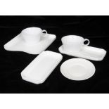 Unused Wedgwood and Royal Doulton Aircraft Dining Ware, a large quantity ceramic white glazed mostly
