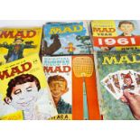 A collection of 18 'Mad' comics, 1960s, various conditions