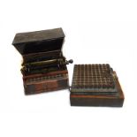 A Vintage James Dixon & Sons cartridge loading machine, complete with 100 slot 12 bore tray,