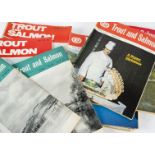 Fishing, a collection of Trout and Salmon magazines, including Number 1 Volume 1 1955, then