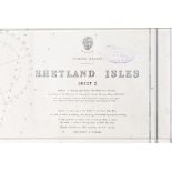 Scottish Naval Charts, including Shetland Isles Sheet 1 and Sheet 2, Frith of Lorn, The Swellies,