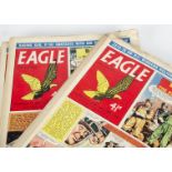 A collection of 50+ 1958 Eagle comics, various conditions (parcel)