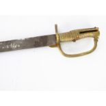 A Baker 2nd pattern Infantry Rifles sword bayonet, marked Osborn and Gunby to the edge of the blade,