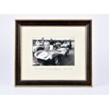 A signed photograph of Ron Flockhart & Wilkie Wilkinson, the black and white photograph taken at