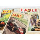 A collection of 50+ 1962 and 1963 Eagle comics, various conditions (parcel)