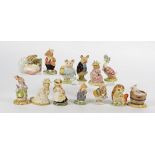 Beswick Beatrix Potter and Royal Doulton Brambly Hedge figures, including 'Lady Woodmouse', 'Pigling