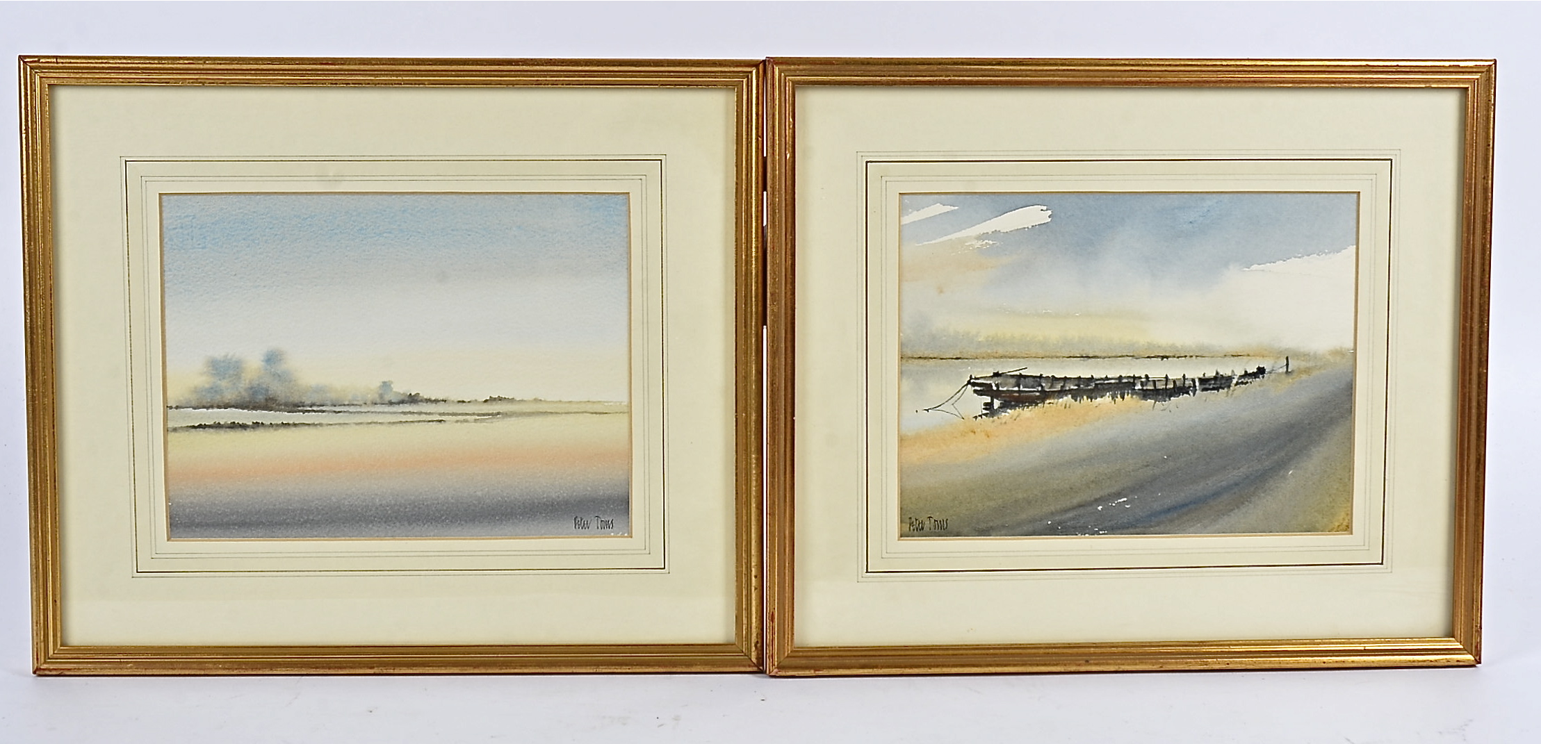 Peter Toms (1940-present), four watercolours with maritime subject matter (4)