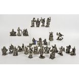 a collection of pewter ornaments from The Tudor Mint Myth and Magic Collection, including 'The