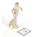 A Royal Doulon limited edition 'Harlequin' figurine, HN4058, 45/200, height 32cm, with certificate