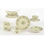 A Royal Doulton china part dinner service, in the Provencial pattern, including tureens, jug cups