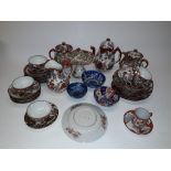 Japanese Porcelain, Japanese tea ware decorated with figures signed with character marks including