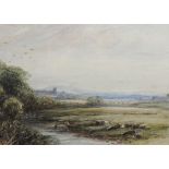 A pair of James Orrock (1829-1919) watercolour and pencil on paper, Carlisle' and 'River Arundel',