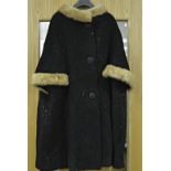 Six ladies vintage coats, two fur examples and the other four with fur collars, by Travex, Jaks