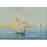 A D Bell Italian school watercolour, Venice, 25cm x 36cm