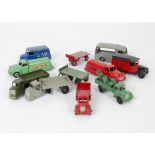 Dinky Toy Small Commercials, including 30p Petrol Tanker, red body, 30pa Petrol Tanker ~Castrol~,