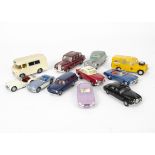 Restored/Repainted Tri-ang Spot-On, including Morris Wadham Ambulance, AA Land Rover, Jaguar E-Type,