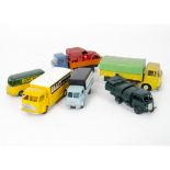 Restored/Repainted French Dinky Commercials, including 25CG Citroen H Van ~CH Gervais~, 25P
