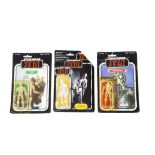 Vintage Star Wars ROTJ Droid Action Figures, Palitoy/General Mills Tri-Logo 8D8 on punched 70 back