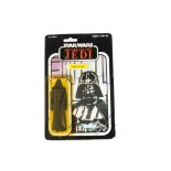 Vintage Star Wars Kenner ROTJ Darth Vader Action Figure, on punched 77 back card, figure E, bubble