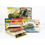 Dinky Toy Military Kit 1038 Scorpion Tank, 1035 Striker Anti-Tank Vehicle (2), 1029 Ford D800 Tipper