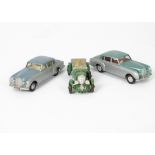 Tri-ang Spot-On Bentleys, No.102 Bentley Continental (2), first light metallic green over silver,