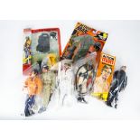 Vintage Action Man Dressed Figures, Mountain & Arctic, Deep Sea Diver, USMC and two others, with