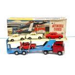 An Asakusa Toy (Japan) Tinplate A1 Automobile Carrier, large tinplate model, approx 440mm in length,