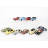 Restored/Repainted French Dinky Cars, including 552 Chevrolet Corvair, 24U Simca 9 Aronde, 24V Buick