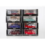 Neo 1:43 Scale Models, including Lagonda Rapide 1962, Jaguar Mk VIII, MG RV8 and five others, in