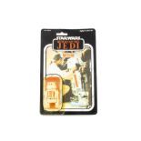 Vintage Star Wars Kenner ROTJ R5-D4 Action Figure, on punched 77 back card, figure E, bubble VG,