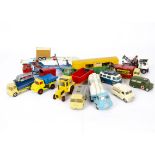 Corgi Toy Commercial Vehicles, including 1129 Bedford Articulated Milk Tanker, 1104 Bedford New