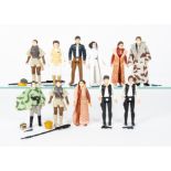 Vintage Star Wars Princess Leia & Han Solo Action Figures, including Leia Boushh (2), one with