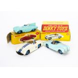 Dinky Toys 238 Jaguar D-Type Racing Car, 133 Cunningham C-5R Road Racer, 101 Sunbeam Alpine