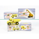 Dinky Supertoys Construction Vehicles, 971 Coles Mobile Crane, 962 Muir-Hill Dumper Truck, 965