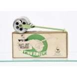EMU Series (England) Miniature Lawn Roller, pale green diecast handle, aluminium roller, 165mm in