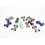 Post-War Dinky Toy Racing Cars, including 23d Auto Union (2), 23c Mercedes-Benz Racing Car (5),