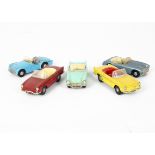 Tri-ang Spot-On Cabriolets, No.166 Renault Floride (2), first yellow body, red interior, second