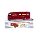 A Dinky Supertoys 981 Horse Box, maroon body, ~British Railways~ decal, red grooved hubs, in