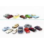 Restored/Repainted Dinky Toys, including Rover 75, Morris Oxford, Austin Atlantic, 138 Hillman