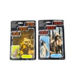 Vintage Star Wars Palitoy/General Mills ROTJ Tri-Logo Ewok Action Figures, Wicket and Logray, both