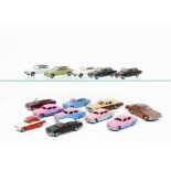 Restored/Repainted Dinky Cars, including Ford Sedan (4), 135 Triumph 2000 (8) and others, majority