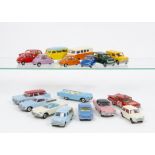 Restored/Repainted Corgi Toys, including Austin Mini Countryman (2), Austin Mini Van, Ford