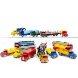 Restored/Repainted Dinky Toy Commercials, including 504 Foden 14-Ton Tanker, 505 Foden Flat Truck