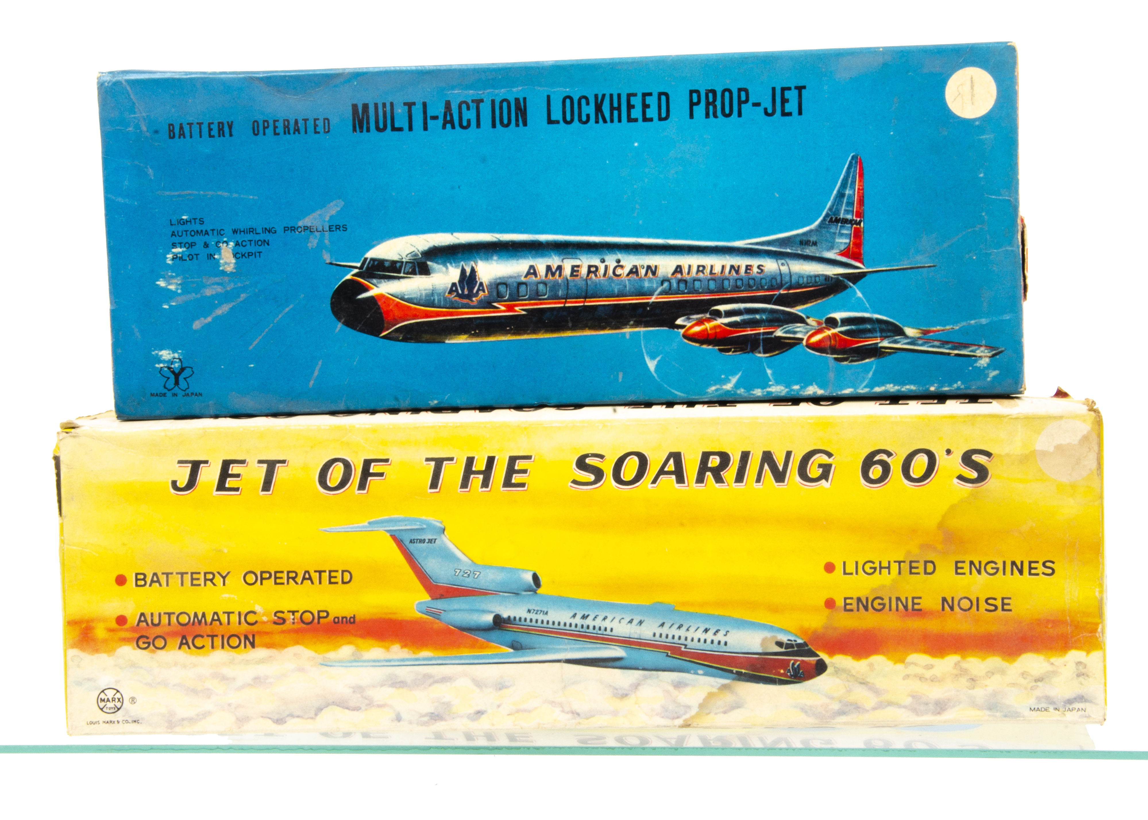 Marx Toys (Japan) Battery-Operated ~Jet Of The Soaring 60s~, tinplate and plastic construction, with