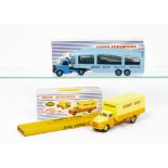 A Dinky Supertoys 982 Pullmore Car Transporter, with detachable Loading Ramp, mid blue cab and hubs,