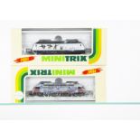 Minitrix Swiss N Gauge Electric Locomotives, two cased examples 12697 Re 460 022-7 of the SBB in