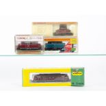 Minitrix Arnold and Fleischmann Diesel and Electric N Gauge Locomotives, a boxed Minitrix 2021 MY