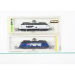 Minitrix Swiss N Gauge Electric Locomotives, two cased examples 12664 Re460 018-5 of the SBB in