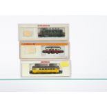 Arnold N Gauge Steam and Diesel Rail Cars, three cased examples 2923 steam Kittel rail car of the